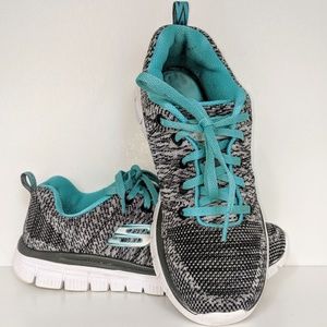 Skechers Grey Breathable Knit Sneakers 7.5